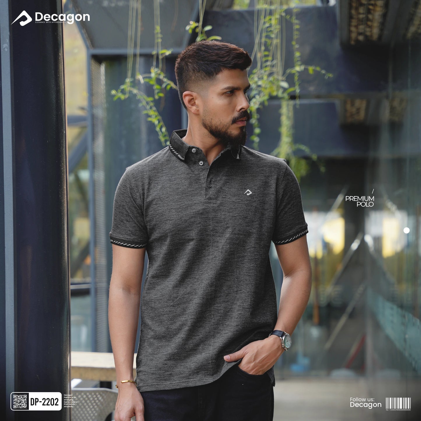 Premium Melange PK Cotton Polo