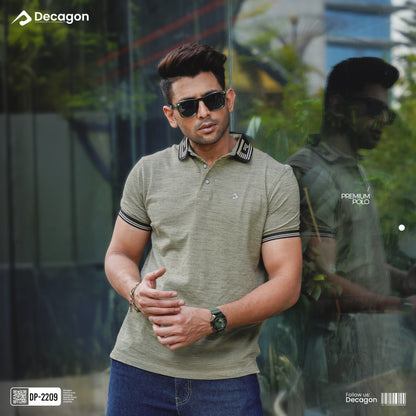 Premium Melange PK Cotton Polo