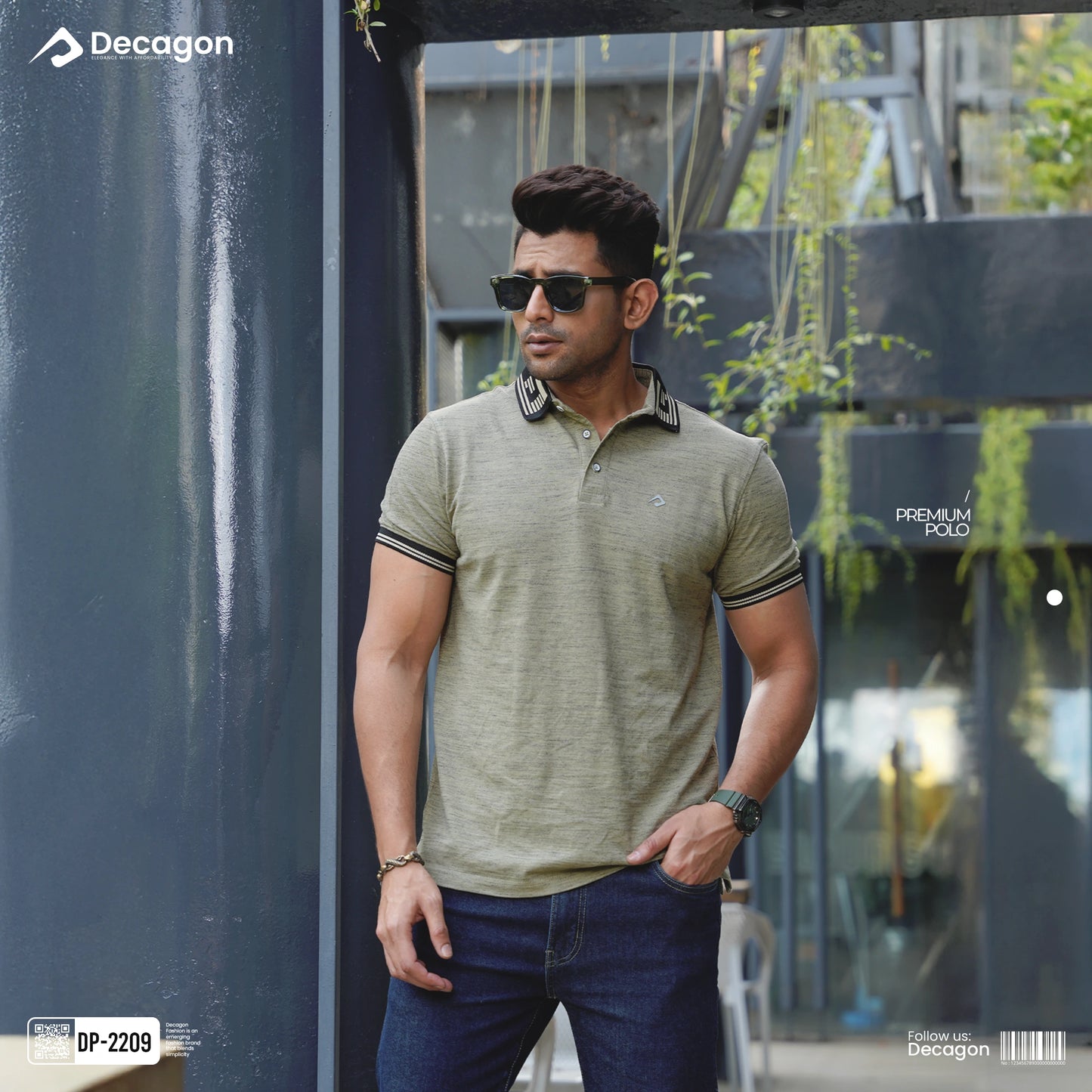 Premium Melange PK Cotton Polo