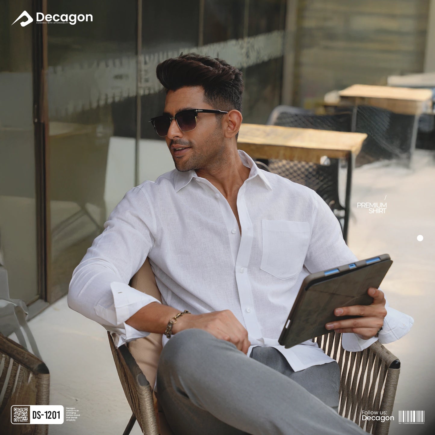 Casual Solid Remi Cotton Shirt for Men
