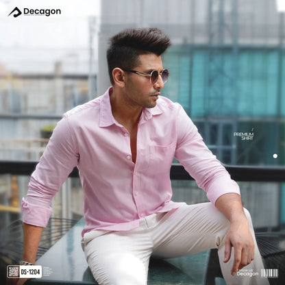 Casual Solid Remi Cotton Shirt for Men