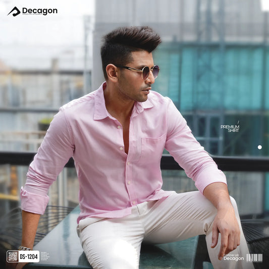 Casual Solid Remi Cotton Shirt for Men