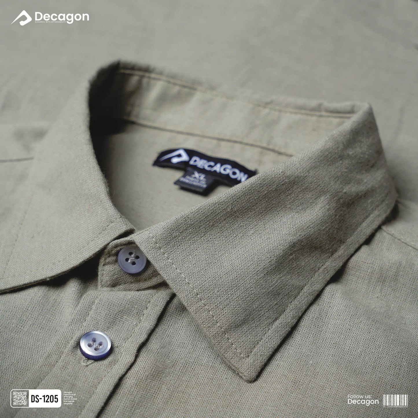 Casual Solid Remi Cotton Shirt for Men