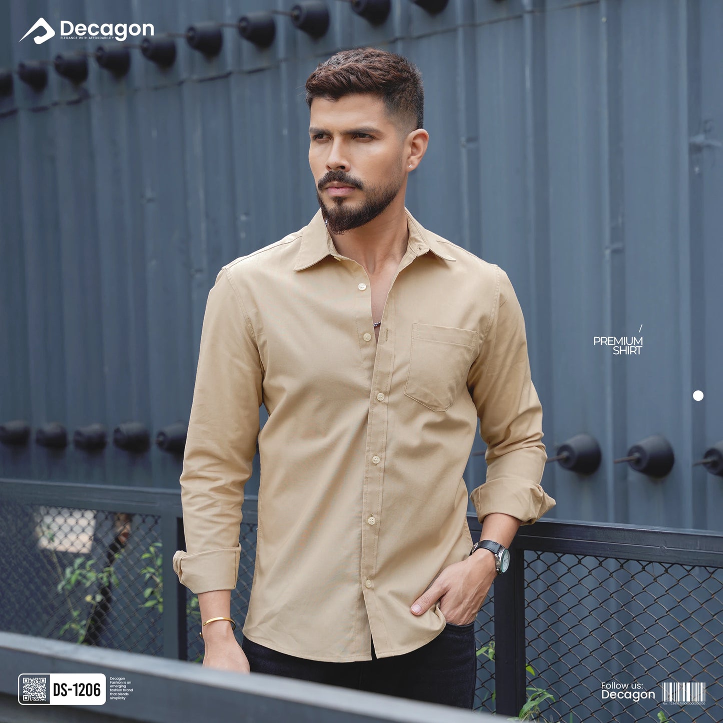 Casual Solid Shirt for Men